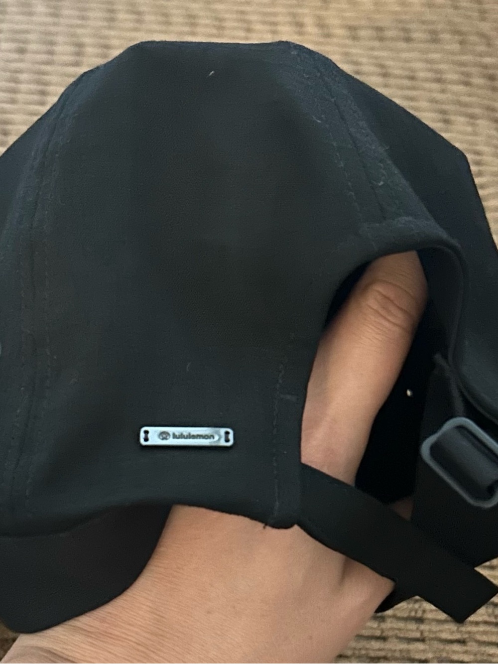 LuluLemon Baseball Hat Black Unisex Adjustable Activewear Athleisure Logo - Picture 3 of 4